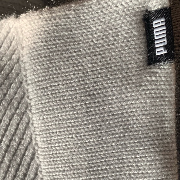 PUMA gray knit scarf vtg y2k - Picture 4 of 4